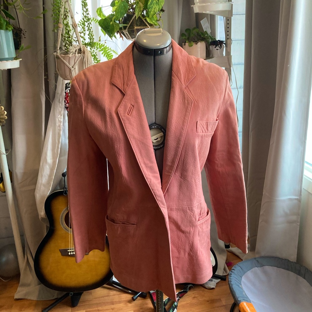 Vintage Giorgio Armani Leather Blazer